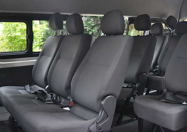 inside-Toyota Hiace Commuter 15 Passenger. Multi A/C 